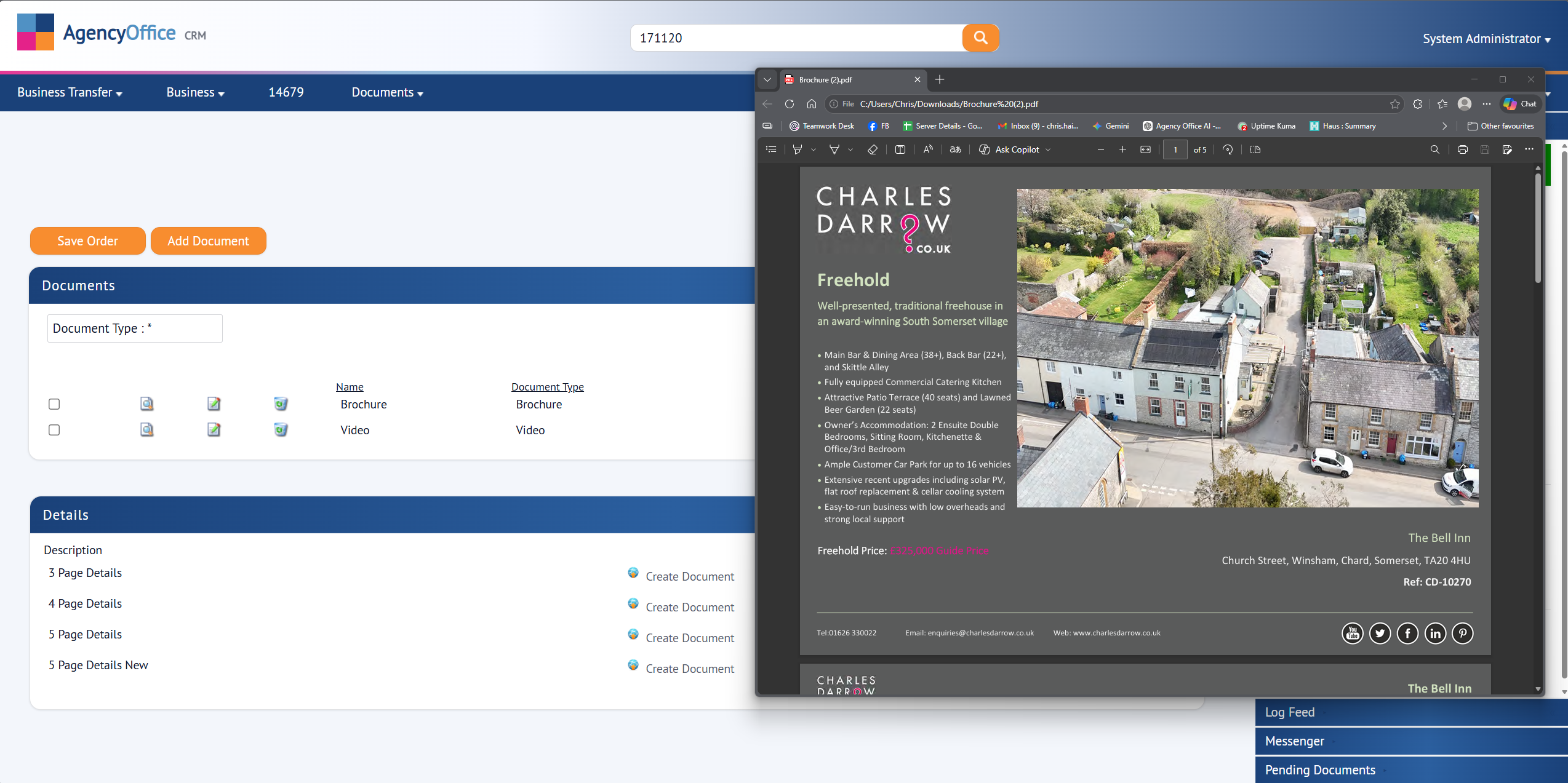 Document template editor in Agency Office